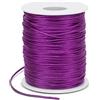 LEREATI Filo Nylon per Braccialetti 1.5mm x 100m Cordoncino Natalizio Cordone di Raso, Cordino per Borse Uncinetto, la Creazione di Gioielli, Fai da Te, Collane, Perline (Rosso Rosa)