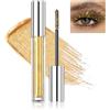 Prreal Gold Glitter Mascara, Quick-dry Diamond Sparkly Mascara for Eyelashes, Lightweight Long Lasting Curling Volumizing Eye Makeup