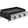 Outsunny Griglia a Gas Outsunny, portatile da tavolo con vaschetta raccogligrasso, colore nero. | Aosom Italy