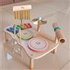 Batteria per bambini, giocattolo musicale in legno per bambini dai 3 ai 4