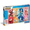 Clementoni Puzzle 60 Maxi Pezzi Sonic 26073 di Clementoni
