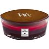 WoodWick Ellipse Trilogy candela profumata con fiamma HearthwickFrutti di bosco maturati al sole