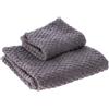 Ad Trend Set 2 Asciugamani Travis 36 x 56 Cm 53 x 96 Cm Grigio