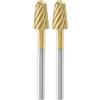 Dremel MAX Punta da intaglio ad elevate prestazioni (117DM) 2 punte per intaglio e incisione da 6,4 mm ad elevate prestazioni rivestite in titanio, massima durata