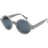 Urban Classics Sunglasses Retro Funk UC, Occhiali da sole Unisex - Adulto, Black/White, One Size