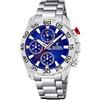 Festina Orologio Bambino Analogico Acciaio Inossidabile 316L Argento - Quarzo Cronografo - Vetro minerale alta resistenza - Impermeabile 5 ATM F20457/2 - Junior Collection