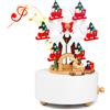 Yiwu Chunxin Electronic Commerce co., Lt LONEEDY Carillon in legno con decorazione natalizia a forma di fiocco di
