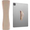 TECHGEAR Supporto universale per tablet e dita, elastico adesivo, per attaccare sul retro di tablet e custodie per tablet, iPad, Samsung Tabs, Lenovo, dispositivi portatili e altro ancora, colore: oro