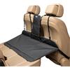 Kurgo Rover - Estensione per Sedile Posteriore Auto per Cani che Aumenta lo Spazio Disponibile, con Pannello Barriera Anteriore e Superficie Reversibile - Nero e Antracite