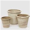 Enzo De Gasperi EDG Enzo De Gasperi Set 3 Vasi Glaze Atlas Svasato H49 H40 H33 cm Beige
