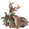 BIANCHI DINO Decorazione Natalizia Renna con Cucciolo 41x42,5cm Resina Natale