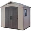 Keter Casetta da Giardino, Factor 8x6, Grigia, 256,5 x 182 x 243H cm