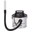 FIREFIX 963 Aspiratore cenere con motore, 800 Watt, lunghezza cavo 2,5 m, capacità circa 15 litri, ugello in alluminio, colore nero, argento