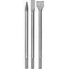 Einhell - Set di 3 scalpelli originali (accessori per martello demolitore, in acciaio, lunghezza 400 mm, attacco SDS-Max, per vari martelli di foratura e demolizione, inclusi 2 x scalpello piatto e 1