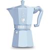 Bialetti Moka Exclusive 3 Tazze Vintage (6 tazze, Light Blue)
