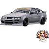 Tk.company (TK.Company) NUOVO modello di accensione 1/18 RWB AE86 grigio opaco prodotto finito