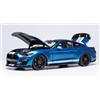 Ixo Model FORD MUSTANG SHELBY GT 500 2022 BLUE/WHITE 1:18