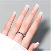 Luxbon Unghie Finte Press On French Corte Quadrate in Acrygel, Tip in Gel per Unghie Riutilizzabili con Kit Completo, 30-32 Pezzi con Colla Unghie Finte No Cure, 049 Bianco Naturale