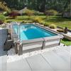 AZTECK Piscina fuori terra Rettangolare in legno composito WPC by Aztec