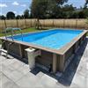 RPI Piscina Seminterrata effetto legno in pietra ricostruita rettangolare NATURALIS 6,09 x 3,24