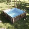 RPI Piscina Seminterrata effetto legno in pietra ricostruita quadrata NATURALIS 3,24 x 3,24