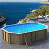 BWT Piscina fuori terra in legno ottagonale allungata HAWAII