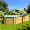 BWT Piscina fuori terra in legno ottagonale allungata TROPICA
