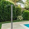 AMA Luxury Shower Doccia da Giardino NETTUNO in acciaio 316L multi soffione, lavapiedi e temporizzatori
