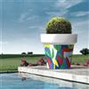 Arkema Design Opera di Ugo Nespolo - Vaso Grandissimo da Esterno in resina Pot by Arkema