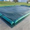 Blulab Telo per Copertura Piscina Invernale Standard 220 gr/m² con bretelle e salamotti per piscine Rettangolari