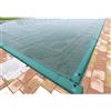 Pool's Telo per Copertura Piscina Invernale Doppio Strato rinforzato 240 gr/m² con bretelle e salamotti per piscine Rettangolari