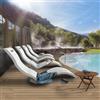 Arkema Design Lettino prendisole da giardino SERENDIPITY CHAISE in polietilene