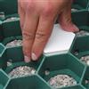 NEPO Piscine Tappo segnaletico Bianco per Griglia Salvaprato Carrabile NEPO-GREEN