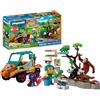 PLAYMOBIL | Animals & Friends | Zoo Guardiano di zoo con veicolo | Veicolo con testa di tigre e 3 animali | giocattolo per bambini dai 4 anni in su | 72072