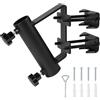 Supaway Supporto per Asta Bandiera ⌀3cm Supporto di Bandiera Fisso, Montaggio a Parete o su ringhiera (Orizzontale/Verticale) Supporto per pennone per balconi, Camion (12x12x3cm, Nero)
