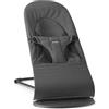 BabyBjörn Sdraietta Bliss, Tessuto/Jersey, Tri-Fabric, Grigio scuro | Ergonomica, sicura e divertente: questa sdraietta 2-in-1 per tutti i giorni offre un dondolio naturale