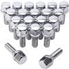 Unifizz 20 bulloni per ruota M12 x 1,25 19 mm esagonali da 28 mm per Jeep Cher-okee 2014-2023, Jeep Compass 2014-2023, Jeep Renegade 2014-2023