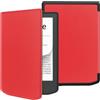Kepuch Custer Cover per Pocketbook Verse Lite/PRO PB634 / PB629,PU-Pelle Case Custodia - Rosso