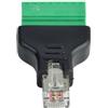 euroharry RJ45 morsettiera a vite connettore 8 Pin cavo prolunga Ethernet(2xMaschio)