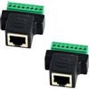 euroharry RJ45 morsettiera a vite connettore 8 pin prolunga cavo Ethernet(2xfemmina)