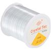 Jinsion 100m Filo per Collane Braccialetti, Trasparente Filo Elastico per Bracciali,1 mm Filo Esistente Fil di Ferro Creazioni Elastico Pesca per Appendere per Braccialetto Craft Gioielli Rendendo Corda