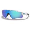 Oakley Radar ev path bianco lucido lenti prizm sapphire iridium team colors