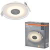 OSRAM Faretto da incasso a LED Spot in acrilico opaco 6W 827 bianco, faretto da soffitto 210lm bianco caldo 2700K, design moderno 120mm, IP20