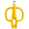 Matchstick Monkey, Original Teether & Gel Applicator, Antimicrobial Silicone Teething Toys for Baby, Easy to Grip, BPA Free, 3 Months Old+, 10.5 cm, Yellow Monkey