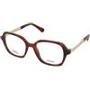 MAX&Co. MO5190 053 | Occhiali da Vista Graduati | Plastica | Quadrati | Marrone, Havana | Adrialenti