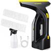 LIGIANT CL03A Lavavetri Aspiragocce Elettrico, 60 Min Autonomia, Ugello 280 mm, Leggero 700 g, Bottiglia Spray e Panni in Microfibra, Ricarica Type-C, Ideale per Finestre, Piastrelle, Specchi e Doccia
