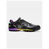 JOMA TOP FLEX TURF BLACK Scarpe da Calcio a 5 da Uomo