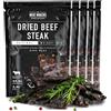 The Meat Makers Original Dried Beef Jerky Steak (500 g) - Carne Secca di Manzo, Carne Essiccata per Umani. Snack di carne secca ad alto contenuto proteico.
