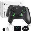 GuliKit TT Controller Wireless per PC, Android, iOS, Switch 1/2, Joystick TMR, con Batteria a Lunga Durata da 950 mAh, Funzione di Riattivazione (Nero, TT PRO)