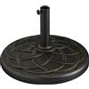 Outsunny Base Ombrellone in Resina 19kg, Decorazioni Eleganti, Accoppiatore, Antiruggine, Φ54.5cm, Stile Raffinato, Bronzo|Aosom